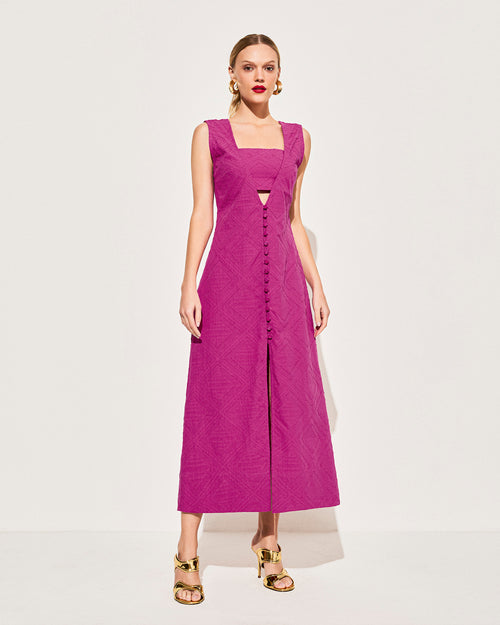 VESTIDO CARLINA FUCSIA