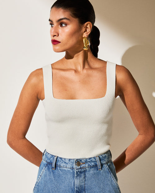 BLUSA LUCILLE TRICOT OFF WHITE