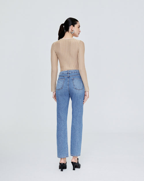 CALÇA POLLY JEANS AZUL MÉDIO