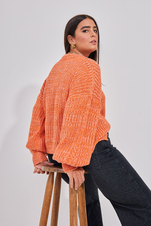 BLUSA PIACENZA TRICOT LARANJA