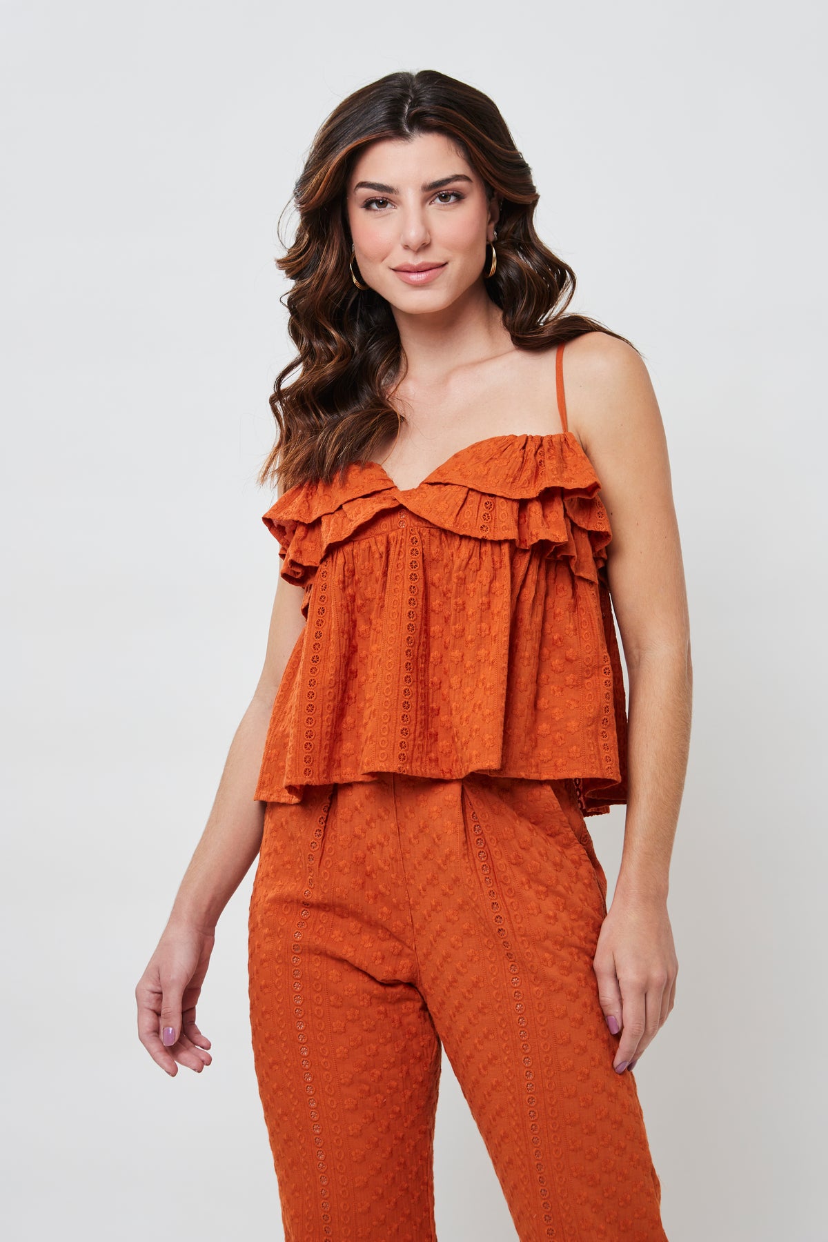 BLUSA CORA TERRACOTA