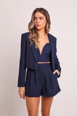 BLAZER JOHANNA AZUL MARINHO