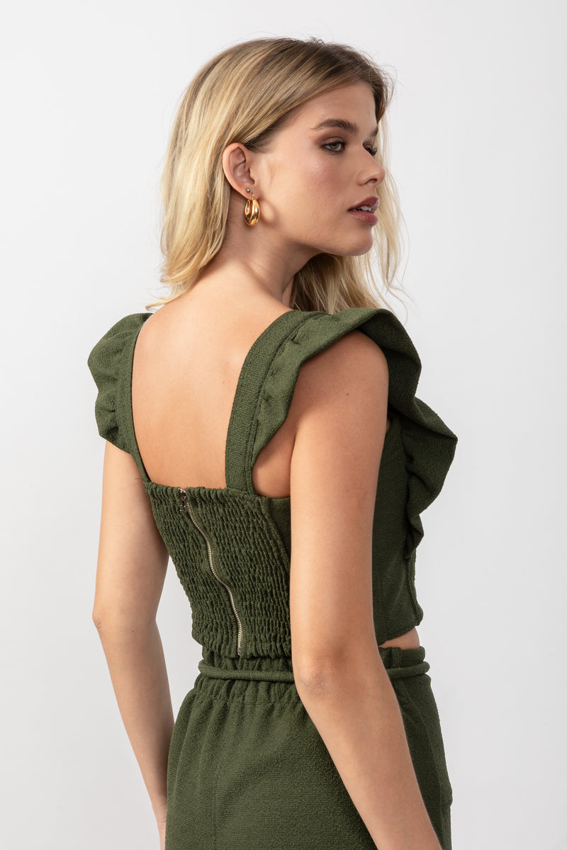 CROPPED INA VERDE MILITAR