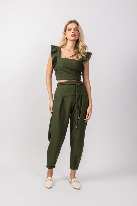 CALÇA DEMI VERDE MILITAR