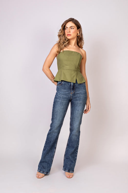 CALÇA JEANS ZURI AZUL ESCURO