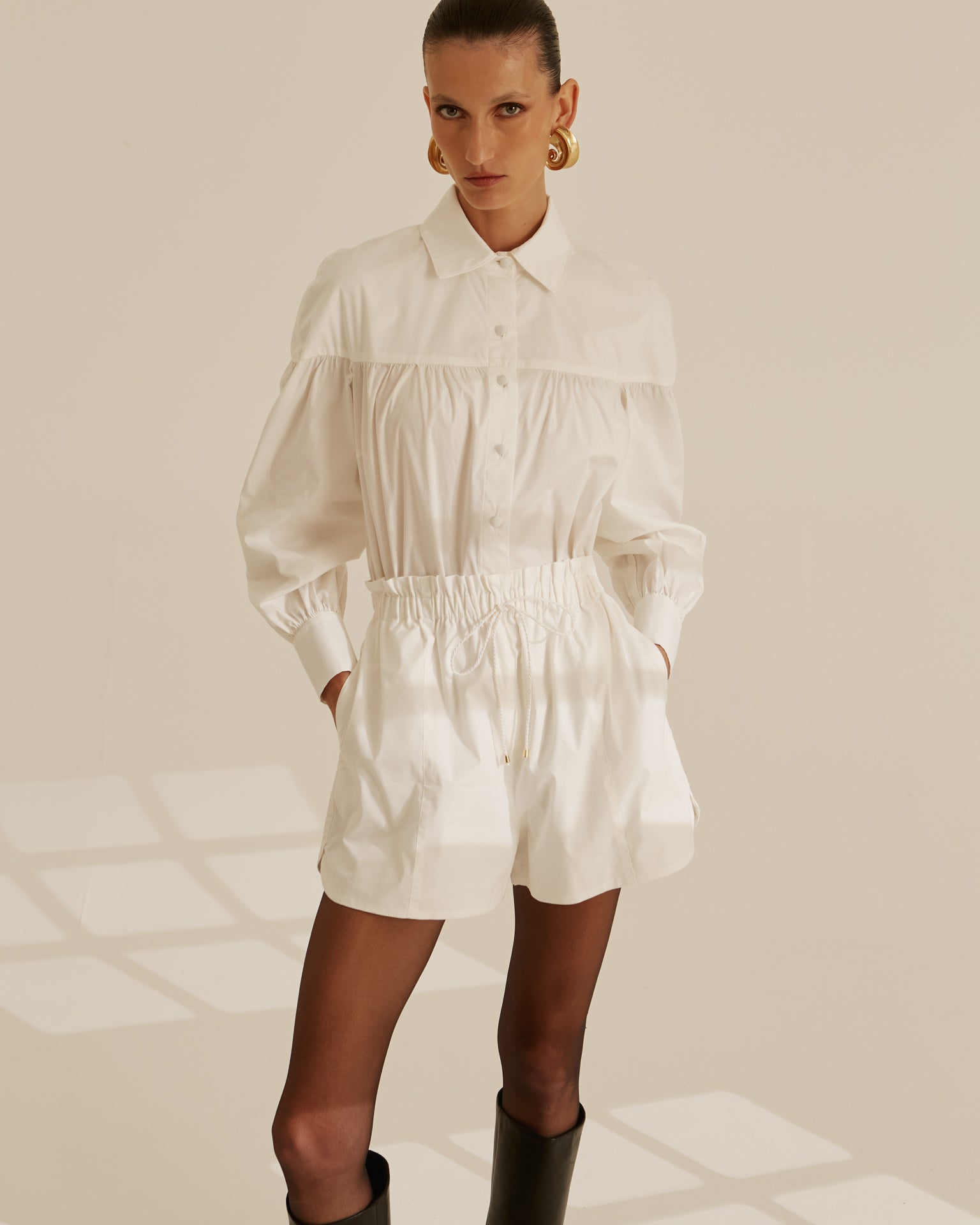 CAMISA LIZA OFF WHITE