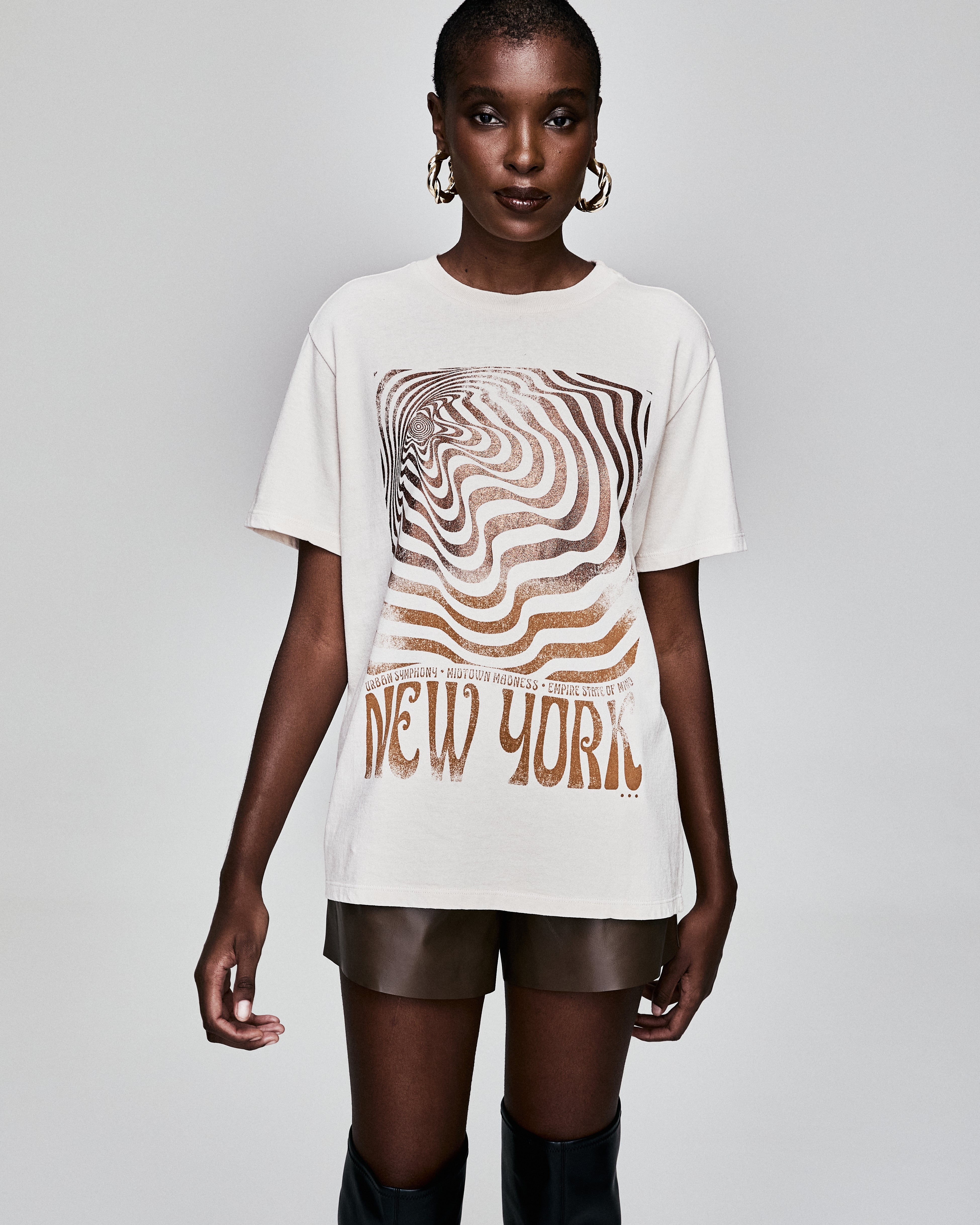 CAMISETA NEW YORK BAUNILHA