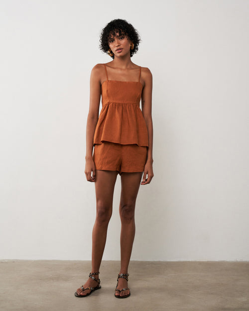 SHORTS LIDIANE TERRACOTA