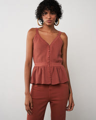 BLUSA ANA TRICOT TERRACOTA