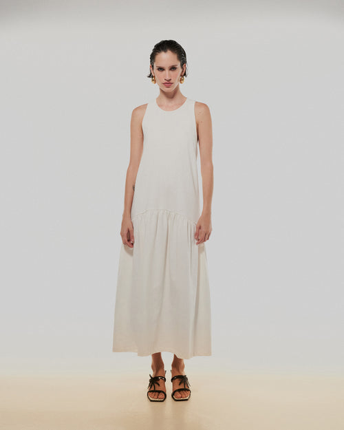 VESTIDO CARMINE OFF WHITE