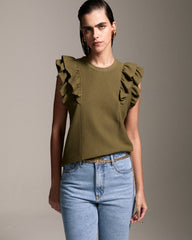 BLUSA LARISSA VERDE MILITAR